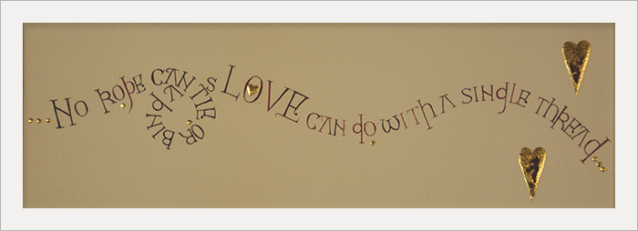 My Bounty Is Boundlessa  Calligraphy art print by Tess Cooling